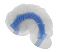 Abaodam 20pcs Waterproof Pu Film Silicone Ear Protectors for Babies, Small Oval Bathing Ear Covers for Swimming and Shower Use