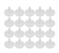 Abaodam 20pcs White Plastic Duck Mount for Car Dashboard Non-slip Duck Toy Holder Securely Fixes Toys for Car Decoration and Displaying