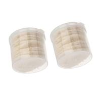 Abaodam 20pcs White Rounded Face Skin Loofah Sponges Made of Synthetic Material for Deep Cleansing and Exfoliator Pad, for Daily Cleansing and Christmas