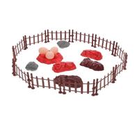 Abaodam 22pcs Decorative Garden Fence Simulation Stone for Dollhouse Sandbox Model Making High Realism Accessories for Creative Fun Landscape Design