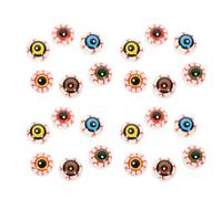 Abaodam 24 Pcs Halloween Eyeballs Bouncing Fake Eyes Half an Eyeball, 2. 3cm