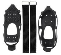 Abaodam 24-spike Non-skid Climbing Crampons Ice Grippers Shoe Covers with Tpe Material for Mountaineering Fishing Snow Hiking Outdoor Anti-slip Traction Xl