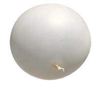 Abaodam 240 Inch Giant White Latex Weather Balloon for Meteorological Research, Aerial Video, and Party Decoration - Large Science Balloon for Birthday and Wedding Events