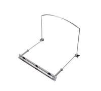 Abaodam 24holes Harmonica Neck Holder Frame for Hands Playing Lightweight Harp Rack Accessory for Mouth Organ Silver
