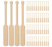Abaodam 24Pairs Mini Paddles Model Kit of Beach Style Miniature Decorations for Dollhouses Sandbox Props and DIY Garden Decor for Summer Ocean Themes and Aesthetic Displays