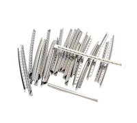 Abaodam 24pcs 2.9mm Guitar Metal Fret Wire Set Silver for Electric Bass Guitar Fingerboard Sturdy Metal Bass Fret Wire Suitable for Repairs and Upgrades