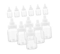Abaodam 24pcs Bottle Candy Boxes White Detachable Caps, Mini Bottles for Shower Favors and Newborn Party Decorations