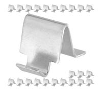 Abaodam 24pcs Cabinet Shelf Clips Metal Iron Silver for File Cabinet, Bookcase Shelf Support Clip