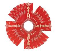 Abaodam 24pcs Chinese Red Envelopes Thick Paper Money Pockets with Expressive Blessings for Lunar Year Celebrations Traditional Cultural Hong Bao Cash Packets