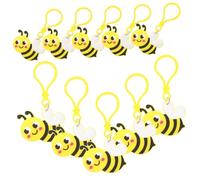 Abaodam 24Pcs Cute Bee Keychains Adorable Bee Charm Pendants for Bags Backpacks and Car Decorations Party Favors and Unique for Women