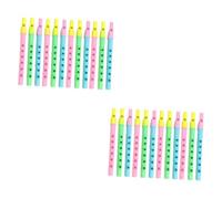 Abaodam 24pcs Descant Recorder Flute for Boys and Girls Music Toys Boy Girl Musical Instrument Recorder Flutes Random Color