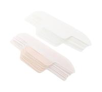 Abaodam 24pcs Disposable Collar Sweat Pads Waterproof Adhesive Neck Shirt Protector with Curve Shape, Non-woven Fabric and Pe Material, for Parties and Intimate Appointments