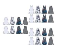 Abaodam 24pcs Electric Guitar Back Plate Pickguard Replacement for Bass Guitar Protective Rear Plate Cover for Accessory