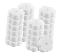 Abaodam 24pcs Filter Sponge Flower Shaped Oil Absorbing Pu Sponge Reduces Dirt and Grease Formation White for Hot Tub Bath Cleaning