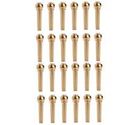 Abaodam 24pcs Guitar Bridge Pin Pegs Brass Guitar String Pin Tuning Pegs for Parts Accessories Suitable for Folk and Electric