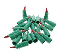 Abaodam 24Pcs Halloween Fake Finger Nails Set Deep Green Zombie Masquerade Props for Role Play Witch Fingers and Halloween Costume Accessories
