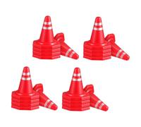 Abaodam 24pcs Mini Traffic Cones Road Fence Construction Toy Learning Toys for Year Olds Street Cones Accessories