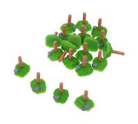 Abaodam 24pcs Miniature Farm Accessories Detailed Wood Pile Fence Models for Dollhouse Scene Decoration Portable DIY Micro Landscape Props with Realistic Craftsmanship and Build