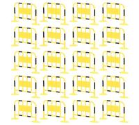 Abaodam 24Pcs Miniature Traffic Barricade for Roadblock Teaching for Expand Symbol Recognition Driving Habits for Room Decor Play Scenes
