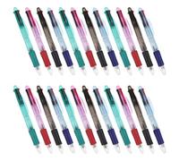 Abaodam 24pcs Multi Colored Ballpoint Pens Multi Ink Pen 4-in-1 Retractable Fine Tip Plastic Body for Meetings Professionals and Nurse Staff Carry in Your Backpack
