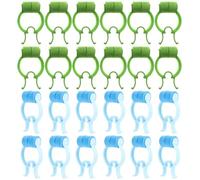 Abaodam 24Pcs Nasal Clip Nose Stopper Breath Training Clips for Lung Exercise Epistaxis Care Nose Correction Pinchers in Blue and Green for Snoring Relief and Nasal Support