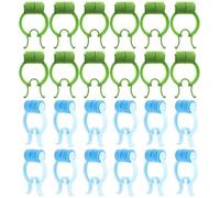 Abaodam 24pcs Nose Stopper Clips for Breathing Training Compact and Portable Nose Pinchers with Pom and Eva Material Suitable for Outdoor Use and Travel