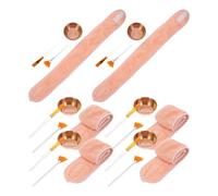 Abaodam 24pcs Rose Gold Esthetician Facial Supplies Set with Mixing Bowls, Brush Applicators, and Headband - Professional Skin Care Tools Kit for Women’s Spa and Facial Treatments