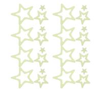 Abaodam 24pcs Star-Shaped Non-Slip Bath Tub Stickers, Glow-in-The-Dark Bathroom Anti-Slip Decals, Bathtub Treads for Shower and Tub