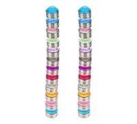 Abaodam 24pcs Wine Identifiers Magnetic Glass Markers with Creative Colorful Crystal Design Acrylic Material Easy to Apply for Martinis Cocktails at Nightclubs and Parties Random Color