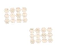Abaodam 24pcs Wooden Cards Monthly Circles Newborn Photo Props Wooden Blocks Months Signs for Shower Cards Toys for Newborn Photography