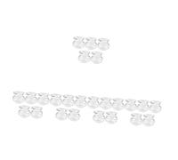 Abaodam 25 Pcs Mini Glass Fish Bowls DIY Ornaments for Miniature Houses Simulated Goldfish Tanks for Dollhouse Accessories Educational for Hand Eye Coordination and Creative Play