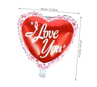 Abaodam 25Pcs Aluminum Foil Heart Balloons Wedding Party Decorations Romantic Valentine’S Day Festival Balloon Set