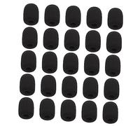 Abaodam 25pcs Clip-style Microphone Covers Supple Sponge Mic Protectors for Clip-mic Covers for Microphone Shield and Headset