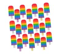 Abaodam 25pcs Creative Ice Cream Pen Novelty Cute Gel Pen Rainbow Cartoon Shape Writing Tool for Office School Summer Fun