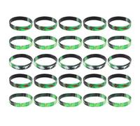Abaodam 25pcs Dinosaur Silicone Bracelets with Intaglio Dinosaur Patterns Assorted Color Wristbands for Party Favors Boys Dress-up Accessories