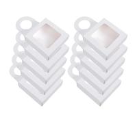 Abaodam 25pcs Foldable Wine Bottle Boxes with Window, Paper Kraft Decorative and Practical Wine Bottle Hanging Box Holder for Many Occasion and Outdoor Travel