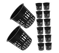 Abaodam 25pcs Hydroponic Net Cup Pots Plastic Mesh Planting Baskets for Soilless Cultivation Root Health Enhancement Aerated Design for Hydroponics Aquaponics Orchids Gardening