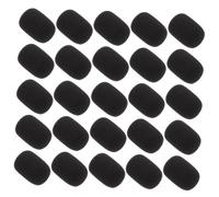 Abaodam 25pcs Mic Windproof Covers Sponge Clip Microphone Protection Cover Noise Reduction for Recording