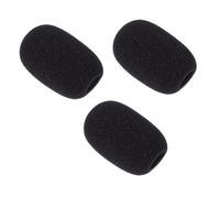 Abaodam 25pcs Microphone Protective Covers for Gooseneck Mics Voice Tube Mic Covers for Podcasting and Live Streaming in Black