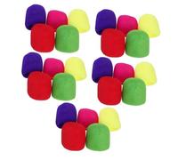 Abaodam 25pcs Thickened Microphone Covers Windscreen High-density Mic Sponge Protective Cover for Karaoke Ktv and Studio Use Noise Reduction and Saliva Splash Guard Secure Fit for Handheld