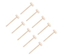 Abaodam 25pcs Wooden Mini Mallet Set Multi-Purpose Smooth Surface Hammers for Cake Decorating and Crab Cracking Kitchen Tool