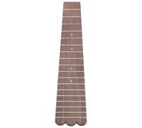 Abaodam 26 Inch Ukulele Fingerboard Replacement Fretboard Wooden Rosewood Brown with 3mm White Dot Inlays 18 Frets Will Not Hurt Hands Ukulele Accessory for Musical Instrument Repair