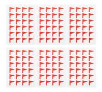 Abaodam 288pcs Red Flag Classification Sticker Set, Adhesive Label Decals for Planner, Office School Use, Self-Adhesive Decorative Marking Flags for Organizing and Scheduling