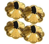 Abaodam 2pairs Copper Finger Cymbals Plum Blossom Lace for Belly Dancing Music Festivals and Dancer Parties Crisp Sound and Smooth Finish