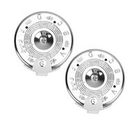 Abaodam 2pcs 13-hole Violin Guitar Bass Tuner Set F-f C-c Tone Pitch Pipe Tuning Device for String Instruments
