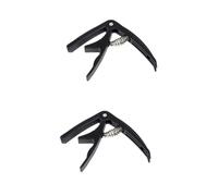Abaodam 2pcs Acoustic Guitar Capo Electric Guitar Capo Universal Spring-loaded Easy to Use and Adjust Durable Portable