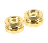 Abaodam 2pcs Acoustic Guitar Endpin Jack Screw Strap Button Cap for Guitar Pickup Tail Pin Replaceable Endpin Button Screw for Acoustic Use