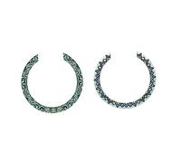 Abaodam 2pcs Acoustic Guitar Sound Hole Rosette Decal Stickers Inlay, Thai Style and Royal Abalone Pattern Sound Hole Rings for Classical Guitar Decoration