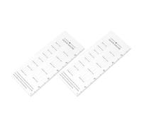 Abaodam 2pcs Acrylic Knitting Crochet Gauge Ruler Lightweight and Accurate Stitch Measuring Tool with Grid for Crafting the Go and Knitting Beginners and Experts