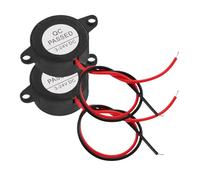 Abaodam 2Pcs Active Piezoelectric Buzzer Alarm 3-24V High Decibels Continuous Electronic Warning Buzzer for DIY Electronics and Physics Circuit Projects